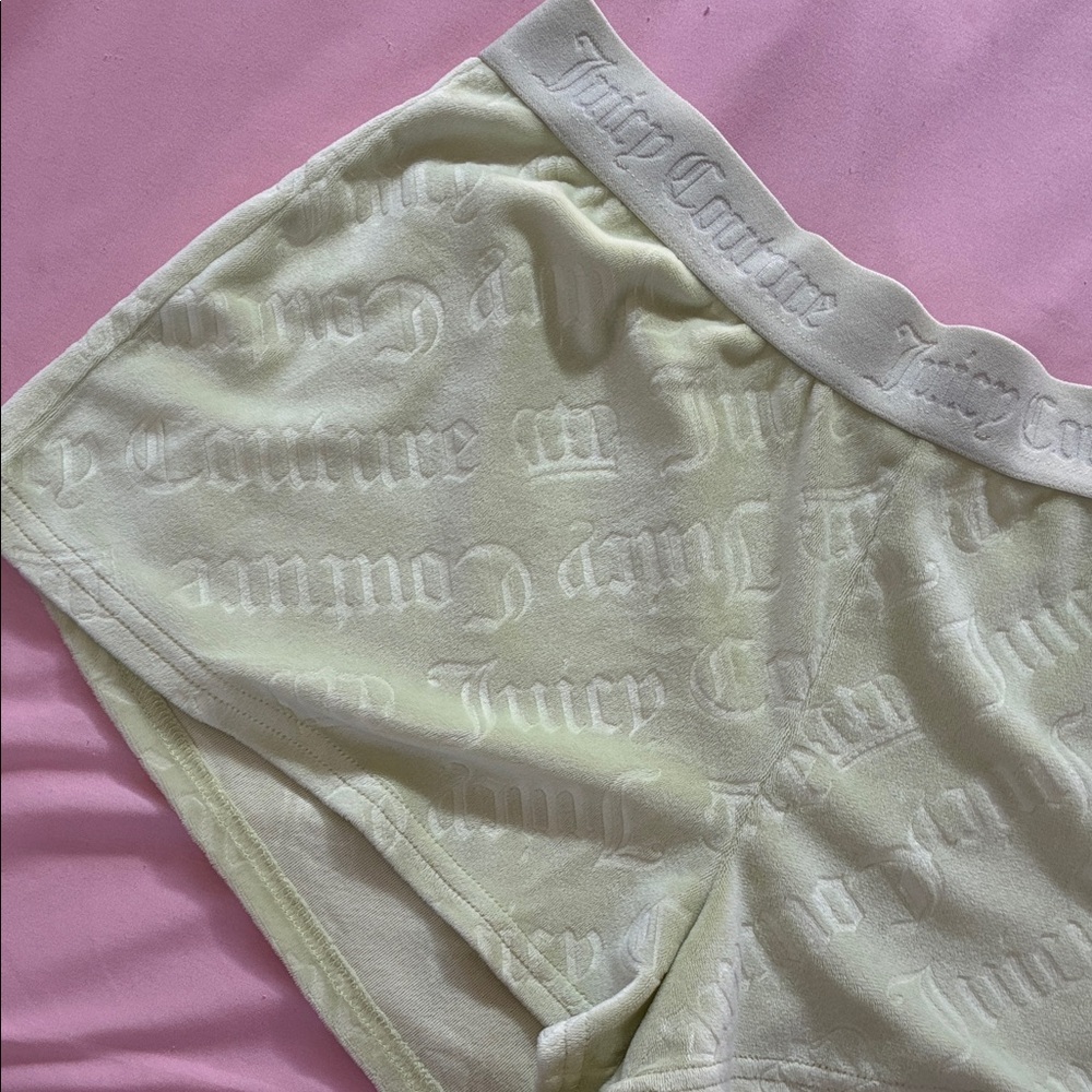 Juicy Couture Women's Light Yellow Sleep Shorts